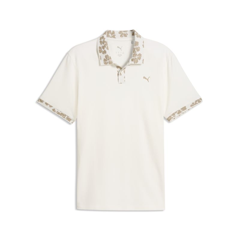Puma Modalon Floral Rib Polo LC - Warm White/Ice Coffee