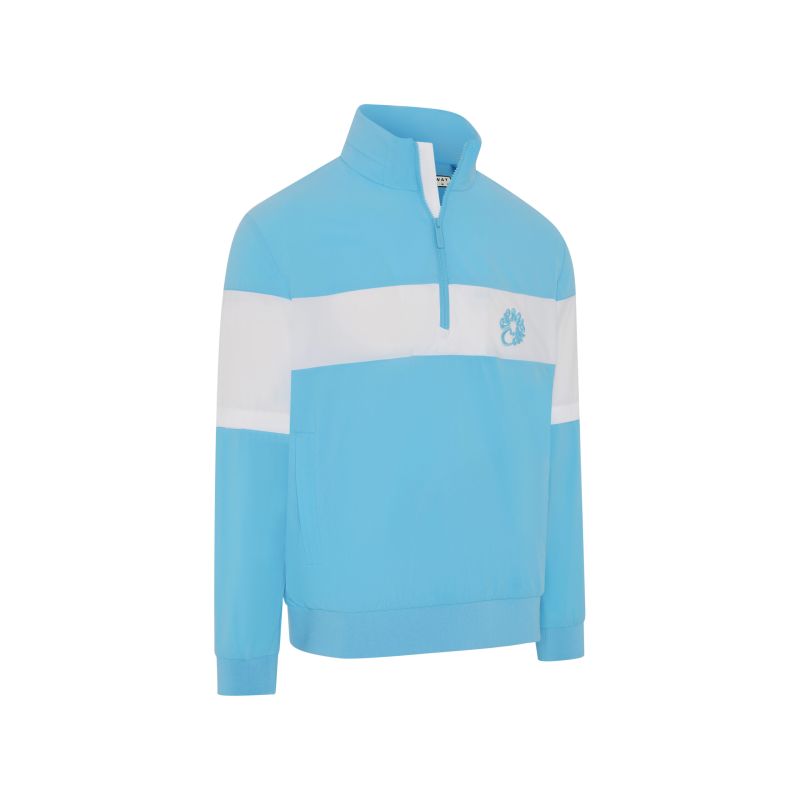Callaway Legacy Collection 1/2 Zip Convertible Rain Jacket - Blue Blossom