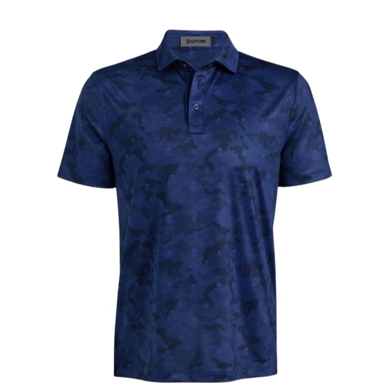 G/FORE Icon Camo Tech Jersey Polo - Twilight