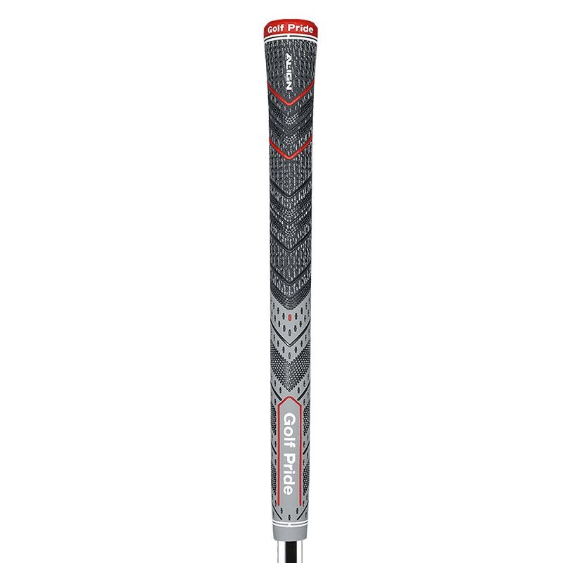 Golf Pride New Decade MultiCompound Plus4 ALIGN Grey Ribbed Golf Grips