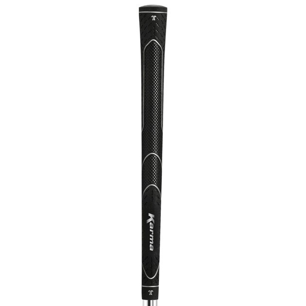 Karma Super Light Midsize Black Ribbed Golf Grips