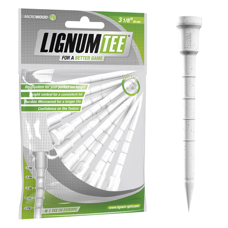 Lignum Tees White Golf Tees