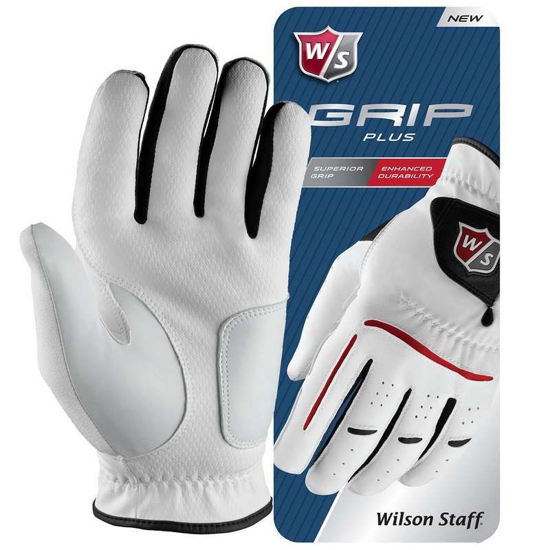 Wilson Staff Grip Plus White Golf Gloves
